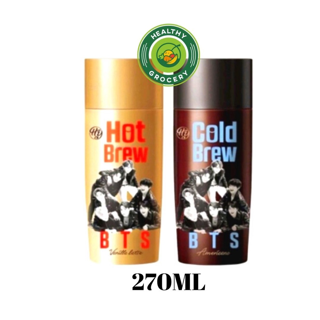 Hy Cold Brew BTS Americano / Hot Brew BTS Vanilla Latte / 270ml / Minuman Kopi