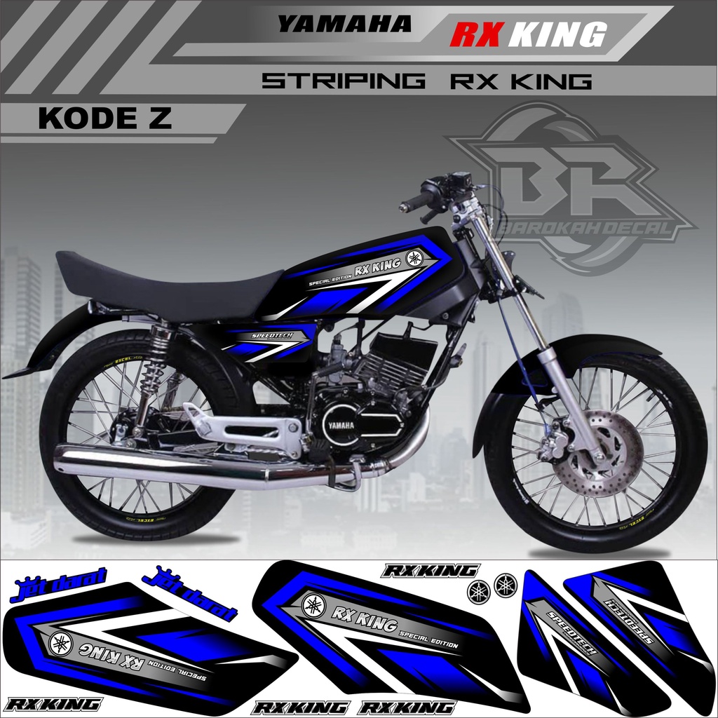 Sticker Rx King Variasi Stiker Lis Striping Rx King Kode Z