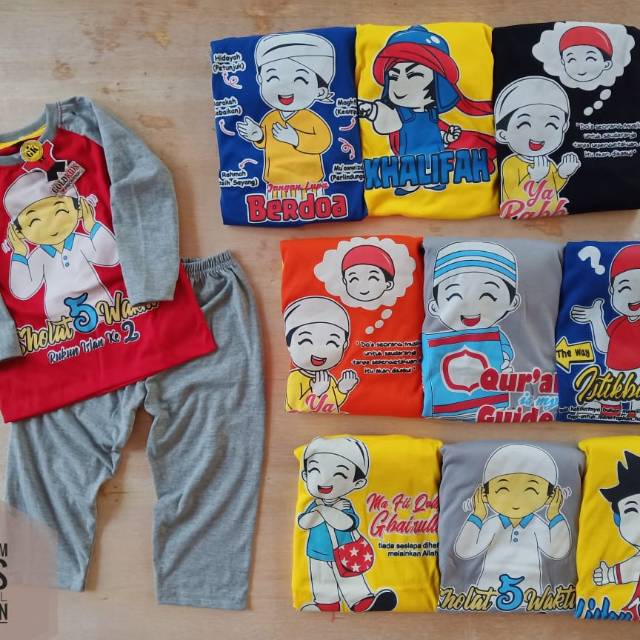 Set anak muslim Gold Kids