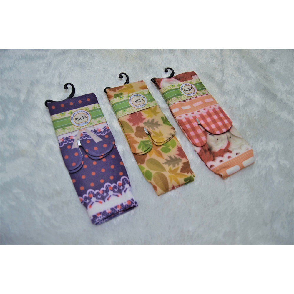 Kaos Kaki Wanita Tebal / Kaos Kaki Tebal Wanita Motif Printing