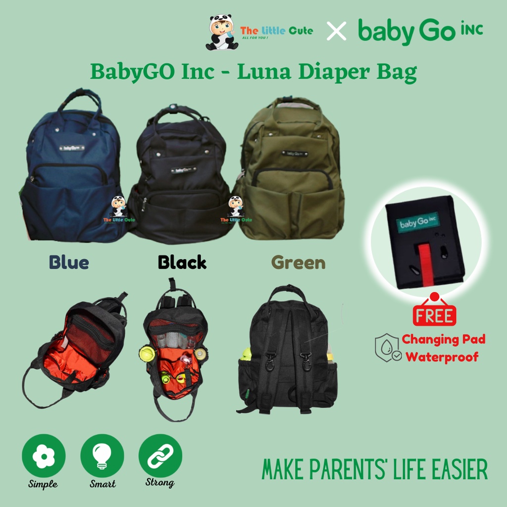 BabyGO Inc Luna Diaper Bag