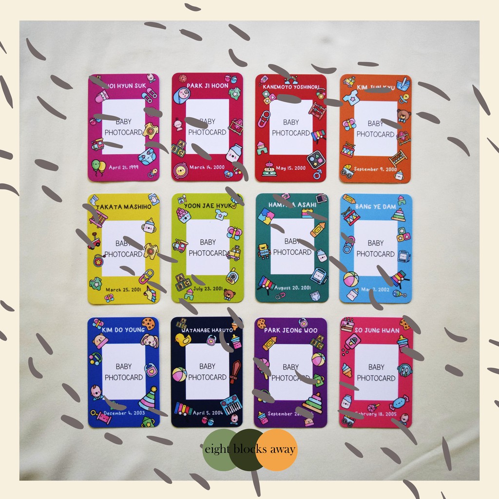 Baby & ID Photo Welcol Frame for TREASURE / Tempat Baby Photocard / Photocard Holder / PC Holder TRE