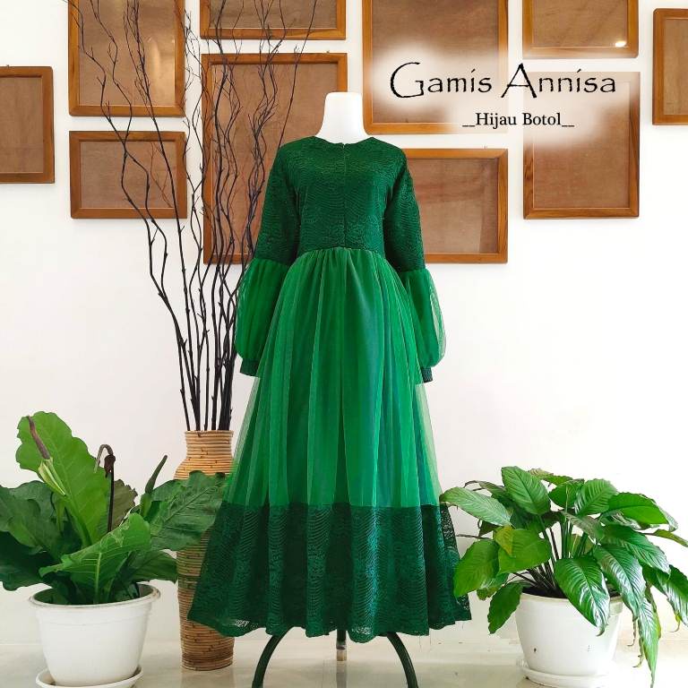 Gamis Annisa Hijau Botol Family | Gamis Anak Perempuan | Gamis Dewasa | Baju Gamis Couple | Baju Unik | Baju Anak Unik | Gamis Terjangkau | Gamis Keluarga| couple family murah