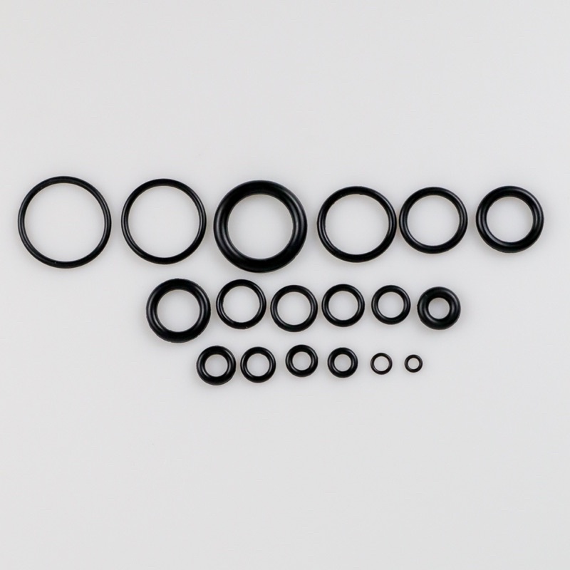 Taffware Karet Rubber O Ring Seal Tightening 225 PCS - E436 - Black