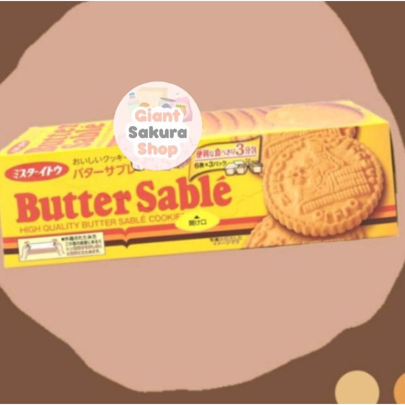 

Mr. Ito Butter Sable cookies / snack jepang / biskuit jepang / makanan jepang / makanan import