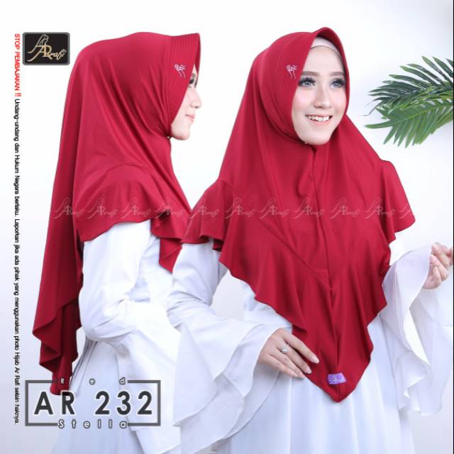 Ar 232, Jilbab Ar Rafi, Jilbab syar'i Ar Rafi, Jilbab syar'i, Jilbab syar'i terbaru