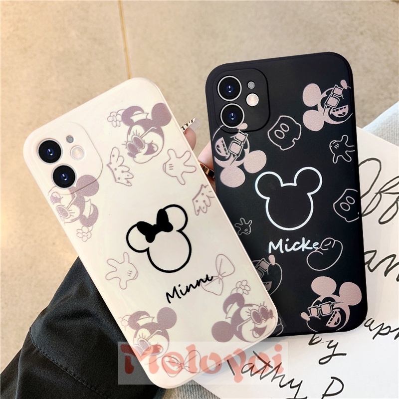 Xiaomi Redmi Note 10 Couple Case Xiaomi Note 9 8 10s 10pro Max  Poco M3 X3 NFC POCO X3 Pro Redmi9 9T 9C NFCDisney Mickey Minnie Cute Cartoon Lover Soft TPU Cover