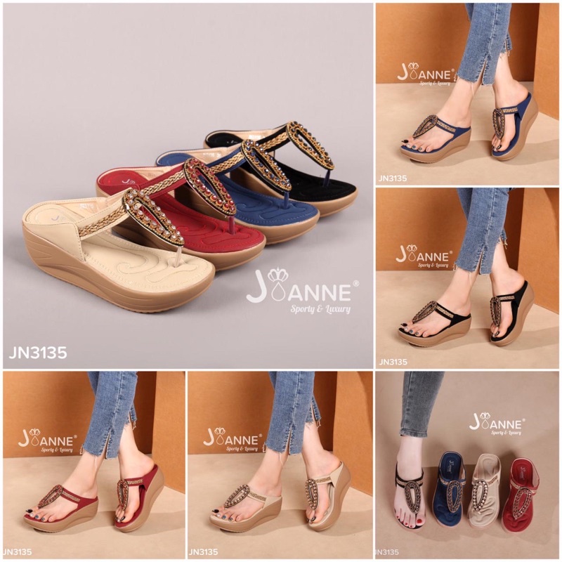 [ORIGINAL] Sandal Wanita JOANNE Wedges Sandals #JN3135