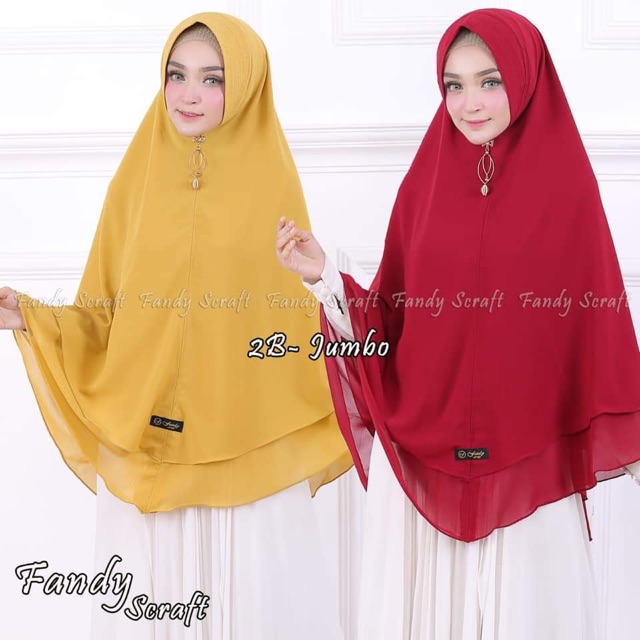 FANDY | Khimar JUMBO CERUTY BABYDOLL ANMAR