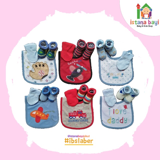 CarterLove Slabber set -Celemek makan bayi /Baby bibs