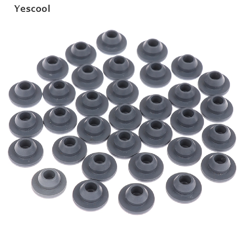 Yescool 100Pcs Karet Stopper Segel Botol Kaca 13mm