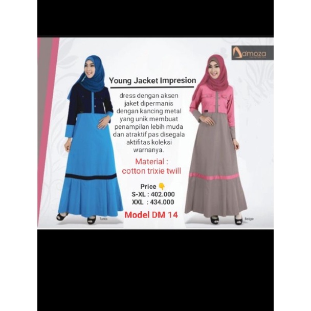 Baju Busana Muslim Wanita Gamis Merk Damoza Model 14