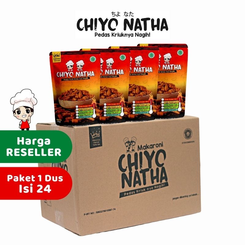 

Paket 1 Dus (isi 24) Basreng Chiyo Natha Makanan Ringan Cemilan Pedas Kriuk