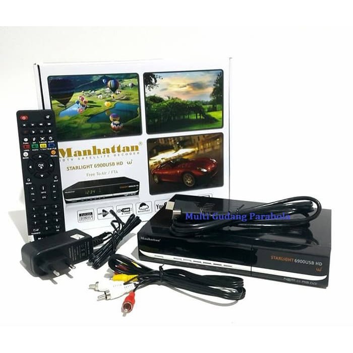 Ready Stok Receiver Manhattan 6900 W  include wifi dongle Diskon