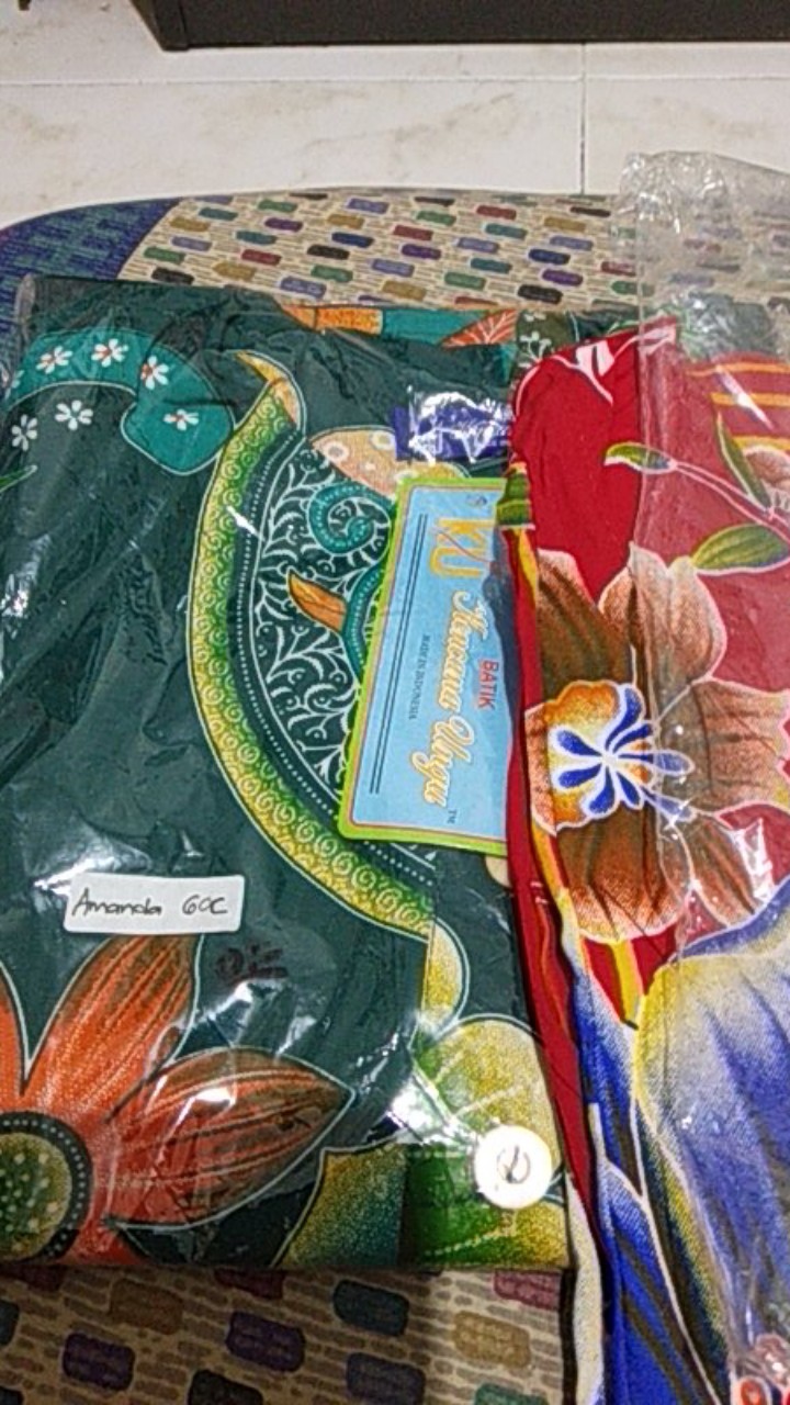 Daster Cantik Kencana Ungu Amelia (label Biru Asli Ori) : Homedress Batik Solo Adem Busui