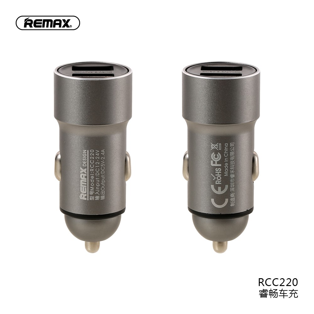 Remax Rechan 2.4A Car Charger 2 Ports USB