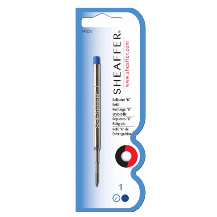 

Hadir Sheaffer Ballpoint Refill "K" Style - Blue Fine - Blister Card Terbatas