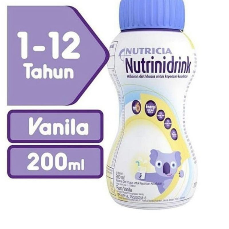 Susu Nutrinidrink cair rasa vanila 200ml