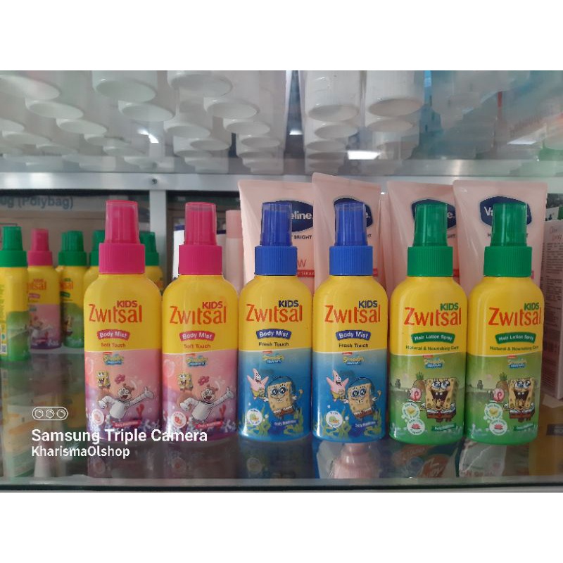 ✔ PROMO ✔ ZWITSAL KIDS BODY MIST BIRU 100ML / ZWITSAL KIDS BODY MIST PINK 100ML / ZWITSAL KIDS HAIR 