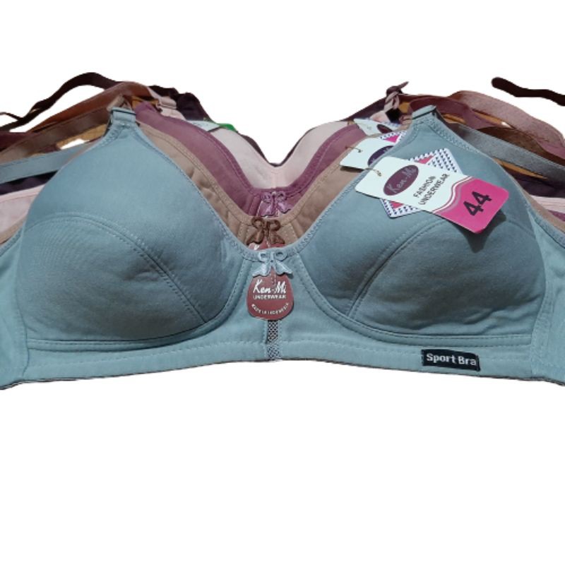 Sport Bra Ukuran Besar Jumbo | Bra Tanpa Busa | BH Besar Tanpa Kawat