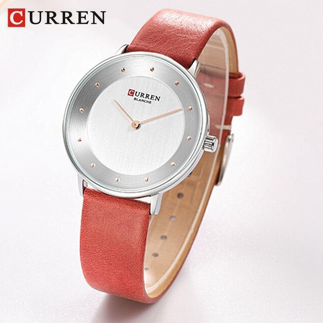 CURREN 9033 Jam Tangan Wanita Analog Tali Kulit WK-SBY