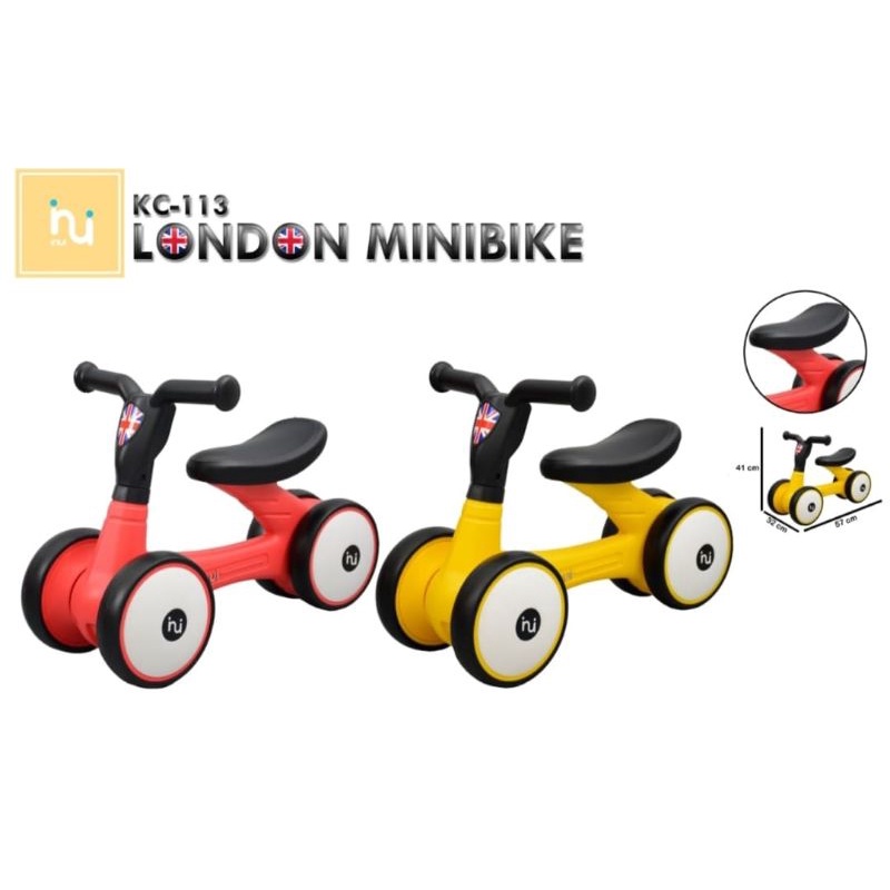 NEW Mini Bike - London Mini Bike Inui Labeille KC 113 - sepeda dorong kaki anak