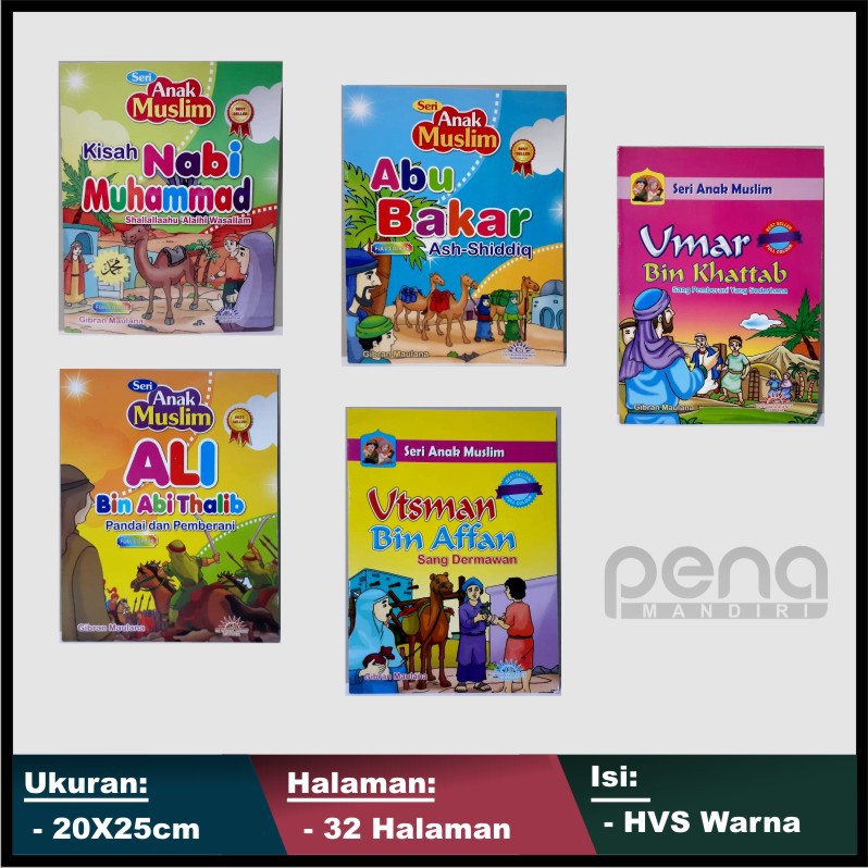 Buku Cerita Pengetahuan Anak Seri Anak Muslim Sahabat Nabi Rasul Full Color