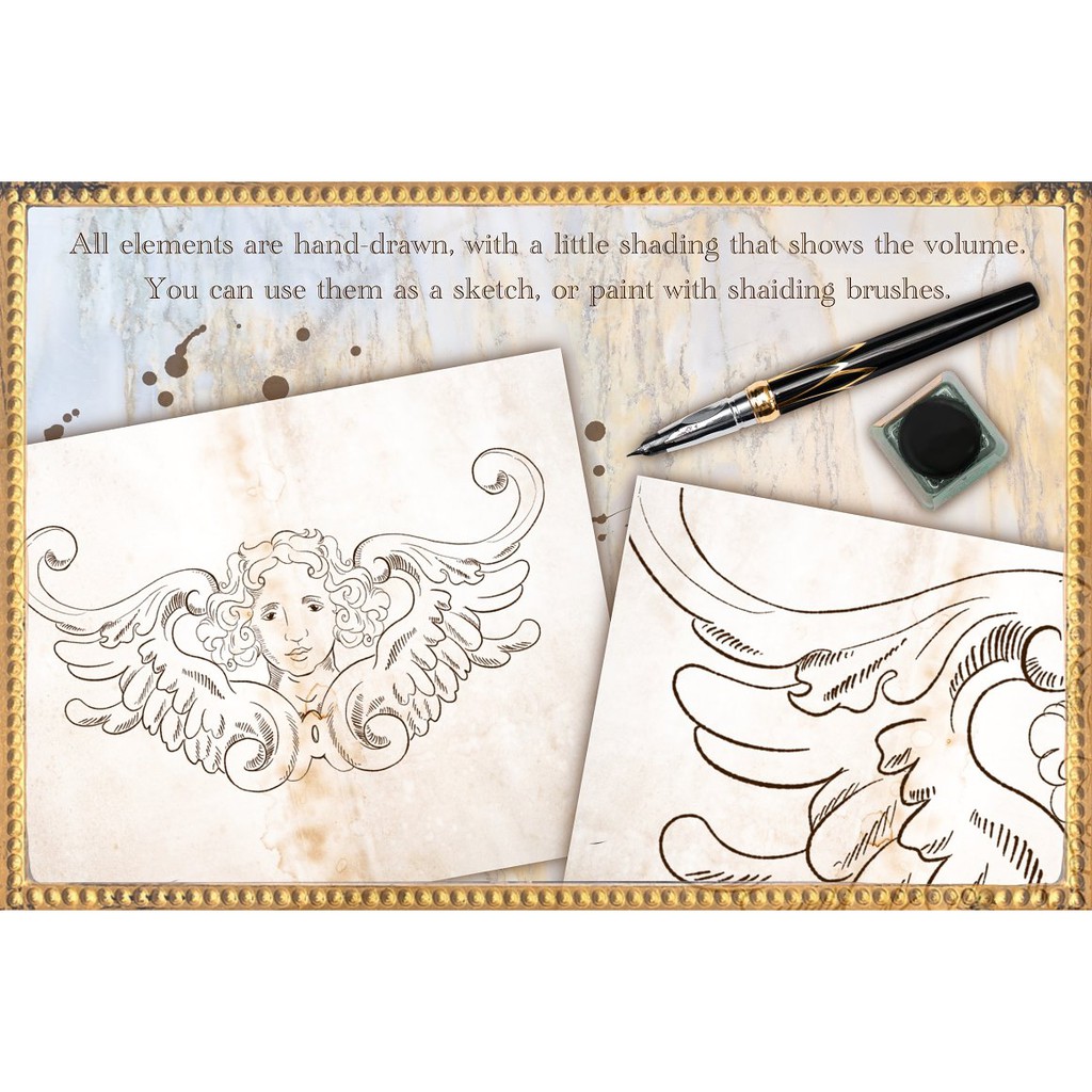 Procreate Brush - Baroque Lettering Creator Kit for Procreate