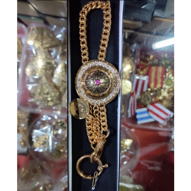 pin bros rantai baju beskap model topi hias permata