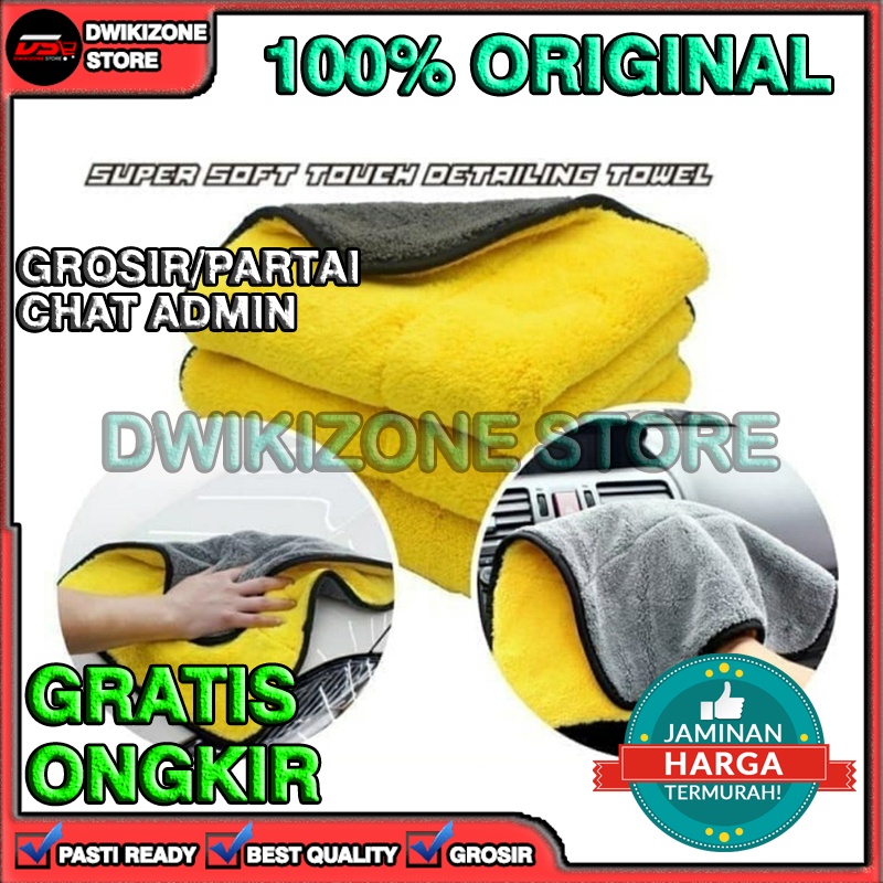 [100% ORIGINAL] KAIN LAP MOBIL MICROFIBER MIKROFIBER SERABGUNA LEMBUT BERKUALITAS