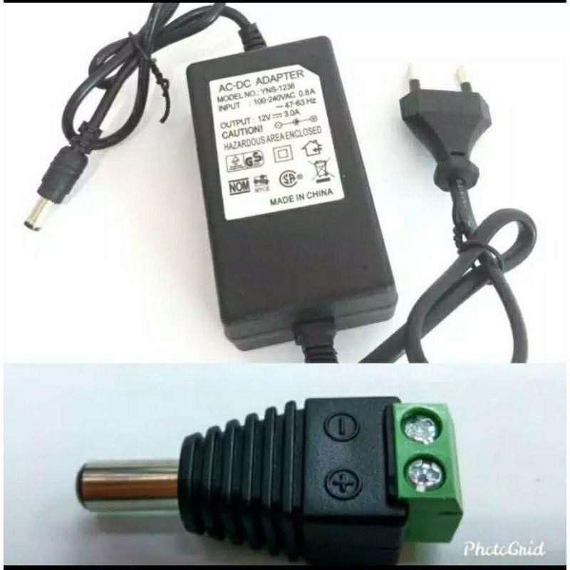 paket led strip 2835 3528 ip33 indoor 5m 5 meter + adaptor led strip indoor 2835 led hias led strip 