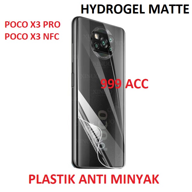 XIAOMI POCOPHONE POCO F5 5G X5 PRO 5G X5 5G M5 M5S X3 GT X3 PRO X3 NFC ANTI GORES HYDROGEL BACK MATTE ANTI MINYAK BAGIAN BELAKANG PELINDUNG BELAKANG SKIN GARSKIN ANTI JAMUR