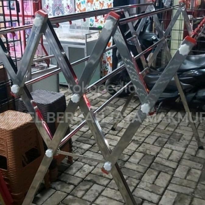 jemuran baju stainless steel jumbo