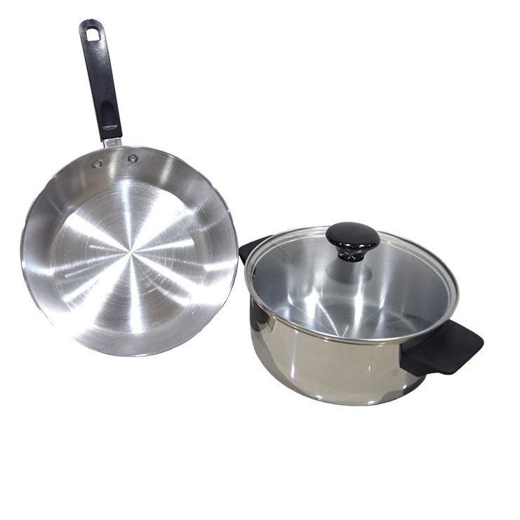 Panda Fit B Set DCV 18 CM &amp; Fry Pan 20 CM Stainless Maspion SS P 147 MURAH BANGET / GARANSI RESMI