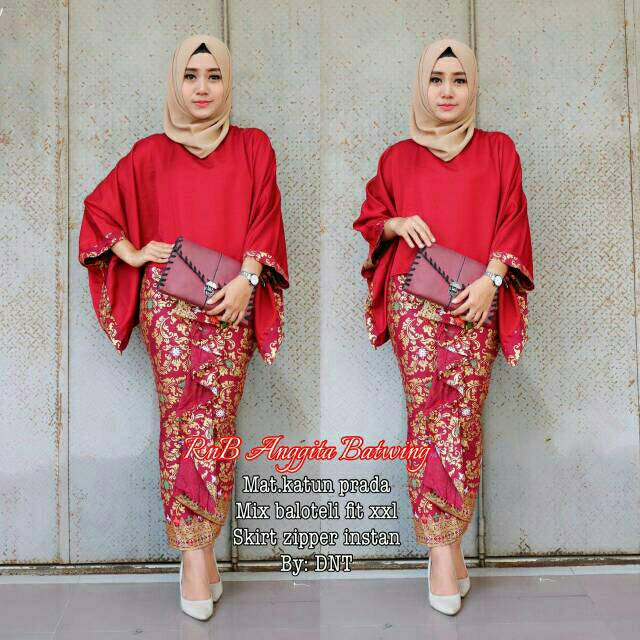 Setelan batik kebaya modern batik jumbo truntum marina 