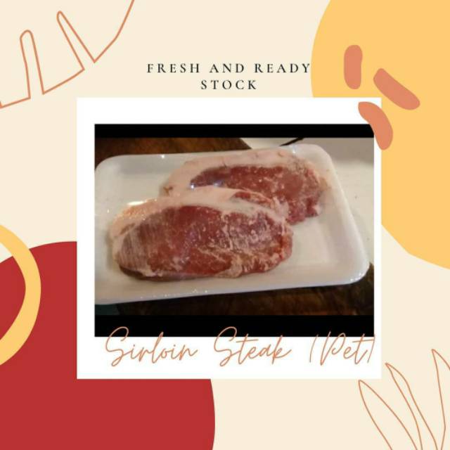

Sirloin Steak (Fat) & Tanpa Lemak 250gr & 500gr