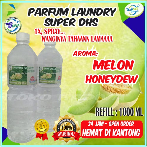 (COD) PARFUM LAUNDRY MURAH 1000 ML MELON SUPER HDS – PELICIN &amp; PEWANGI PAKAIAN WANGINYA TAHAN LAMA