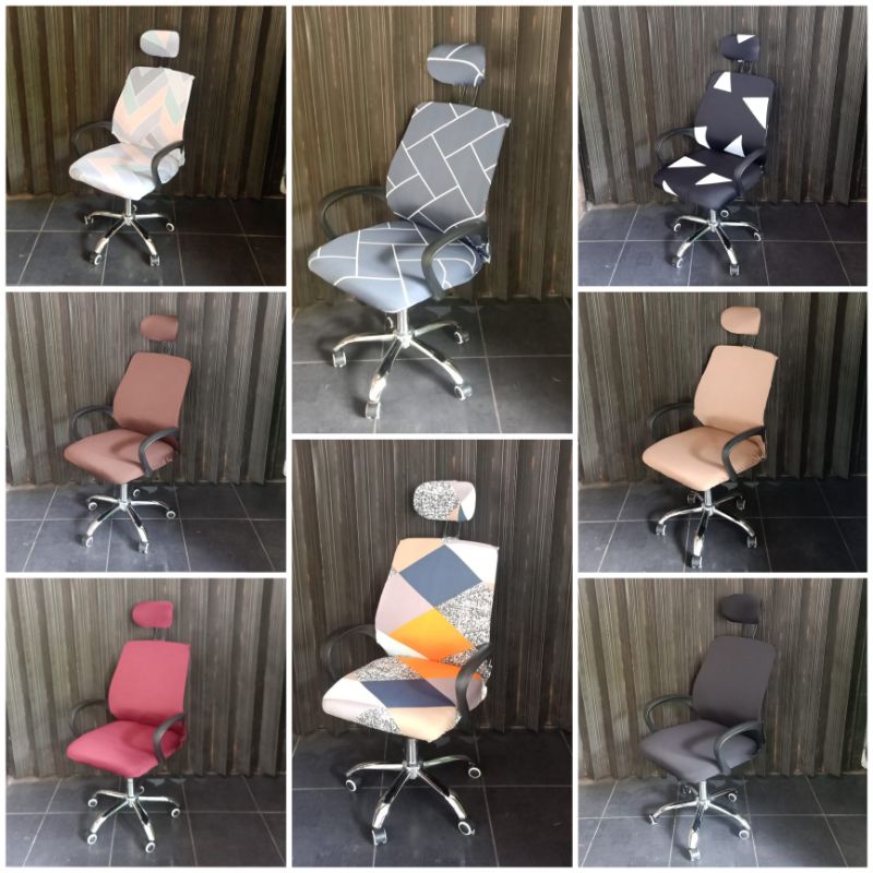 sarung kursi putar sarung kursi kantor cover office chair size K