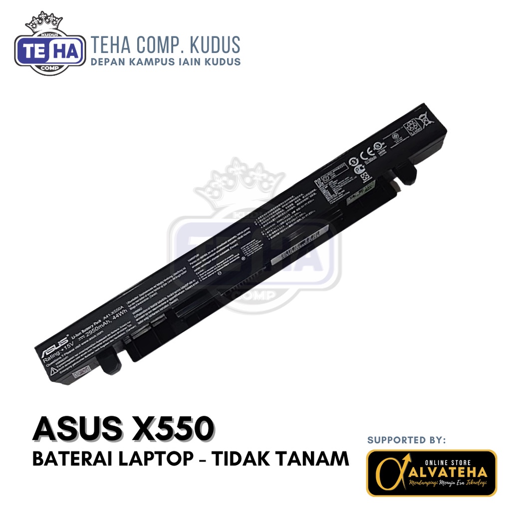 Baterai Asus X550 X550A X550J X550JK X550JX X550I X550IU A41 X550A-Baterai Laptop Asus