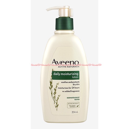 Aveeno Daily Moisturizing 354ml Lotion Soothes and Protect Dry Skin Handbody Aveno Afeeno Hand Body Untuk Kulit Losion