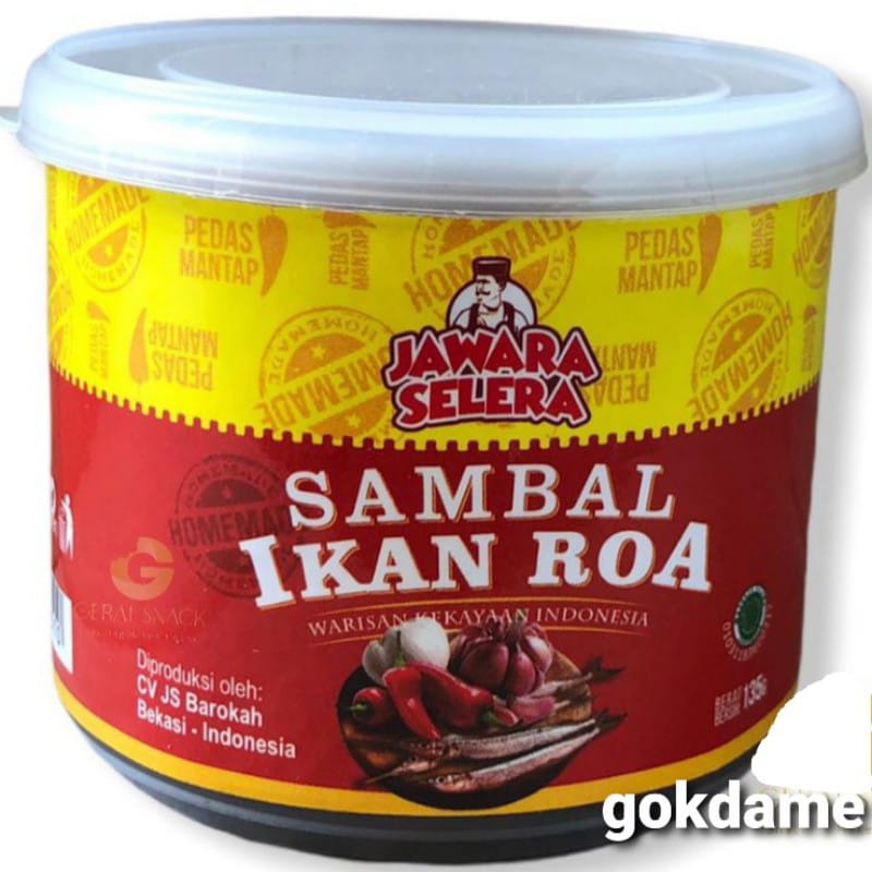 GROSIR SAMBAL JAWARA SELERA 135 GRAM