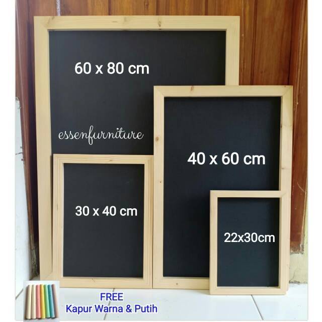 

6080 Blackboard Chalkboard Papan Tulis Kapur Papan Menu Promo 60x80