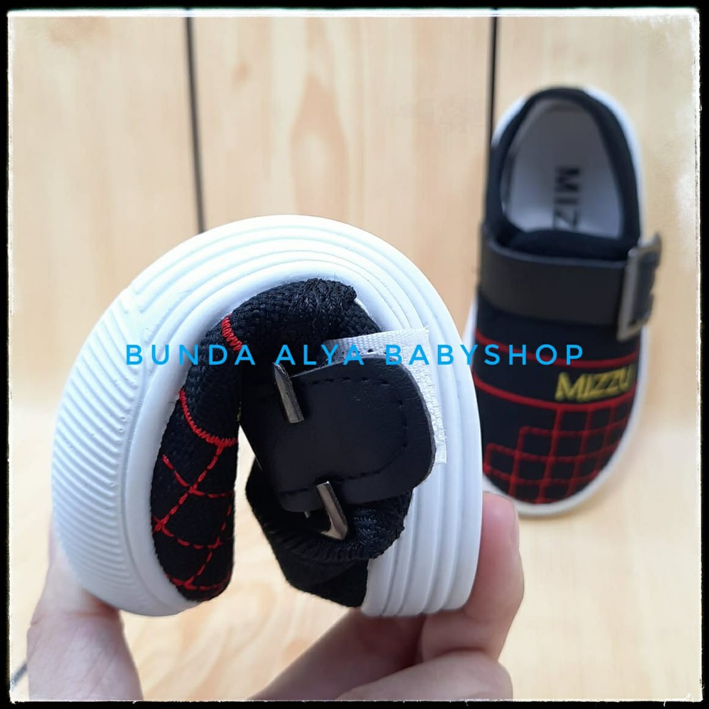 Sepatu Anak Laki Laki IMPORT 1 - 7 Tahun HITAM Sepatu Anak Cowok Premium MIZZU Size 21 - 35