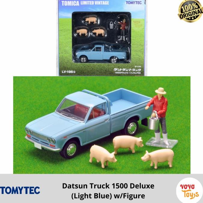 Tomica Limited Vintage TLV-195b Datsun Truck 1300 Deluxe Blue Tomytec