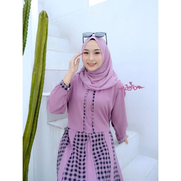 Tania Dress By Zahin Gamis Remaja Terbaru // Qiara Dress Baju Gamis Wanita Ori Label Zahin