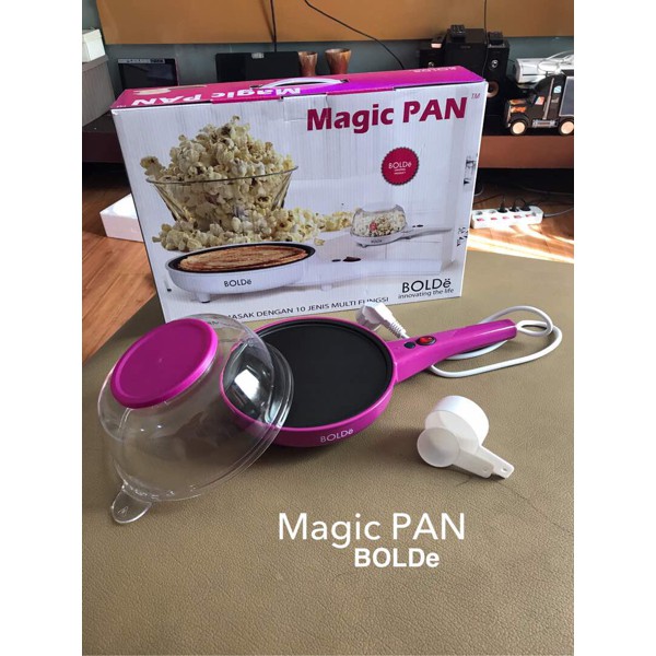 MAGIC PAN BOLDe MULTIPURPOSE ELECTRIC FRY PAN CREPES & POP CORN MAKER WAJAN LISTRIK 1.100g