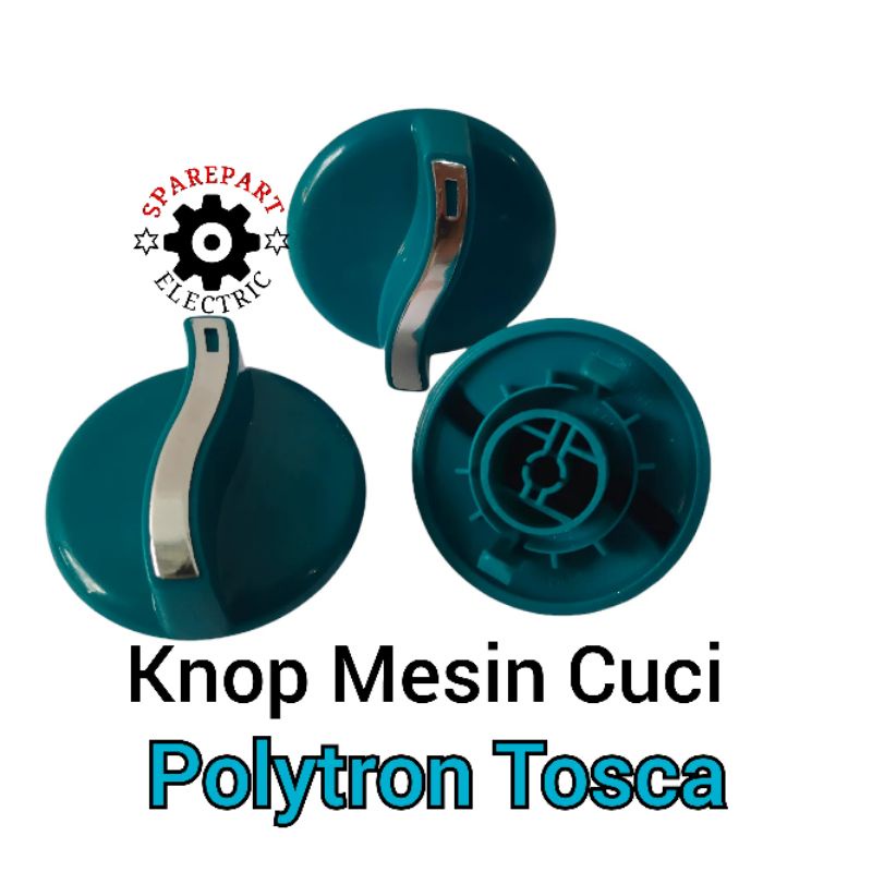 KNOP - TOMBOL PUTARAN UNTUK MESIN CUCI POLYTRON ORIGINAL WARNA TOSCA