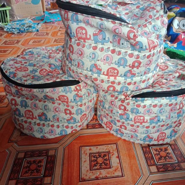 sale tas piring sango 1 lusin gajah