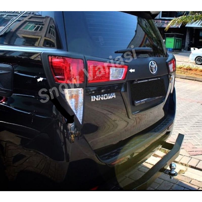 Paket garnish hitam dop lampu depan belakang innova reborn 2021 new