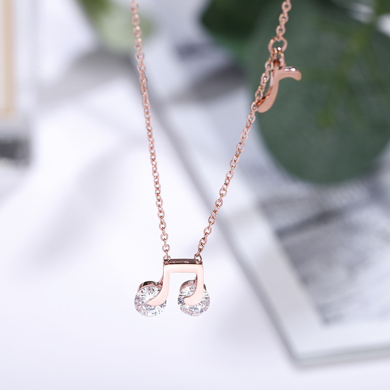 [New] Kalung musik nada titanium mini korea hadiah wanita cewek anti karat KK162